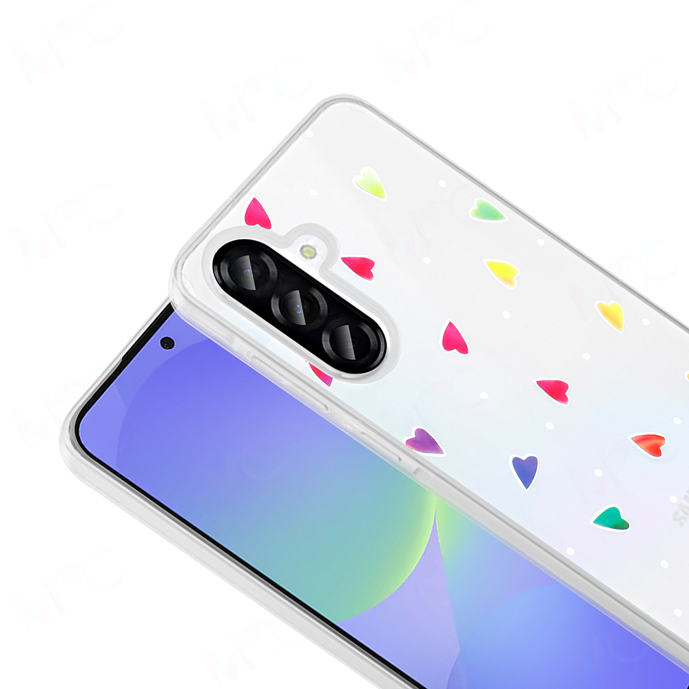 Galaxy A36 Kılıf Şeffaf Figürlü Zore Folk Sert Kapak - 16