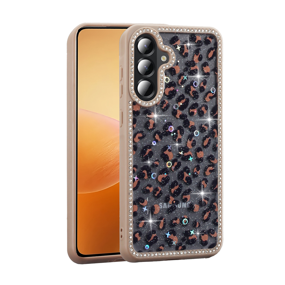 Galaxy A36 Kılıf Taşlı ve Simli Tasarım Zore Azra Kapak - 3