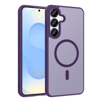 Galaxy A37 Case M-safe Charging Enabled Zore Ballet Flat Cover Derin Mor