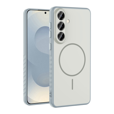 Galaxy A37 Case M-safe Charging Enabled Zore Tea Cover Silver