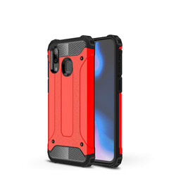 Galaxy A40 Case Zore Crash Silicon Cover Red