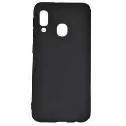 Galaxy A40 Case Zore Premier Silicon Cover Black