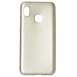 Galaxy A40 Case Zore Premier Silicon Cover Gold