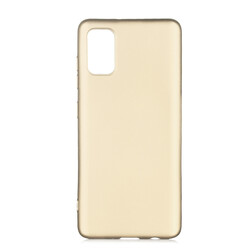 Galaxy A41 Case Zore Premier Silicon Cover Gold