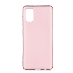 Galaxy A41 Case Zore Premier Silicon Cover Rose Gold