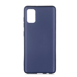 Galaxy A41 Case Zore Premier Silicon Cover Navy blue