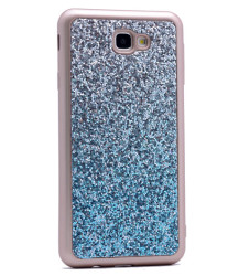 Galaxy A5 2016 Kılıf Zore Simli Kırçıllı Silikon Mavi