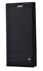 Galaxy A5 2016 Kılıf Zore Elite Kapaklı Kılıf Siyah