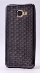 Galaxy A5 2016 Kılıf Zore Hasırlı Silikon Siyah
