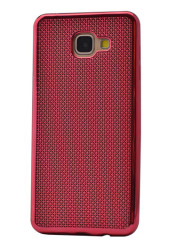 Galaxy A5 2016 Kılıf Zore Hasırlı Silikon Kırmızı