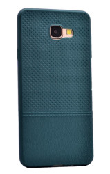 Galaxy A5 2016 Kılıf Zore Matrix Silikon Koyu Yeşil