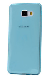 Galaxy A5 2016 Kılıf Zore Ultra İnce Silikon Kapak 0.2 mm Mavi