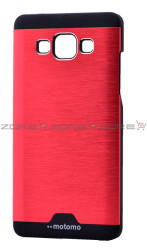 Galaxy A5 Kılıf Zore Metal Motomo Kapak Kırmızı