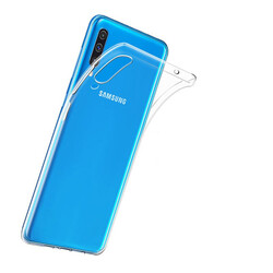 Galaxy A50 Case Zore Süper Silikon Cover Colorless