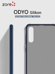 Galaxy A50 Case Zore Odyo Silicon Navy blue