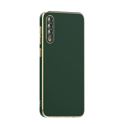 Galaxy A50 Kılıf Zore Bark Kapak Koyu Yeşil