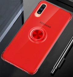 Galaxy A50 Kılıf Zore Mill Silikon Kırmızı