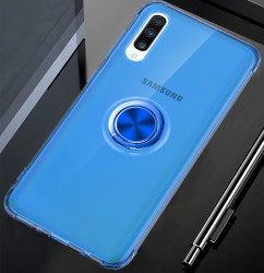 Galaxy A50 Kılıf Zore Mill Silikon Mavi
