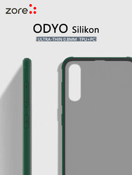 Galaxy A50S Kılıf Zore Odyo Silikon Koyu Yeşil