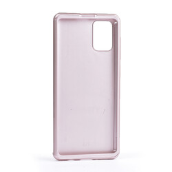 Galaxy A51 Case Zore 360 3 Parçalı Rubber Cover Rose Gold