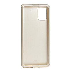 Galaxy A51 Case Zore 360 3 Parçalı Rubber Cover Gold