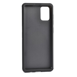 Galaxy A51 Case Zore 360 3 Parçalı Rubber Cover Black
