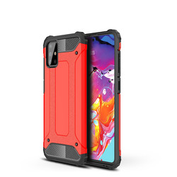 Galaxy A51 Case Zore Crash Silicon Cover Red