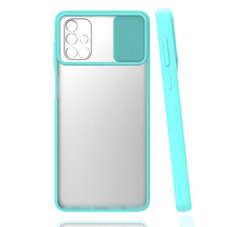 Galaxy A51 Case Zore Lensi Cover Turquoise