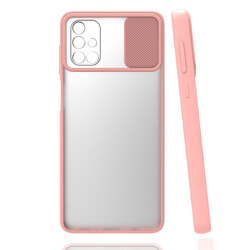 Galaxy A51 Case Zore Lensi Cover Light Pink