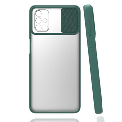 Galaxy A51 Case Zore Lensi Cover Dark Green