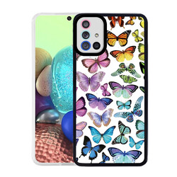 Galaxy A51 Case Zore M-Fit Patterned Cover Butterfly No3