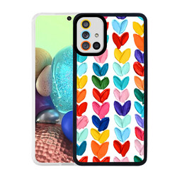 Galaxy A51 Case Zore M-Fit Patterned Cover Heart No6