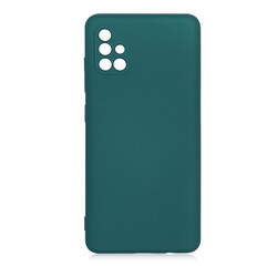 Galaxy A51 Case Zore Mara Lansman Cover Dark Green