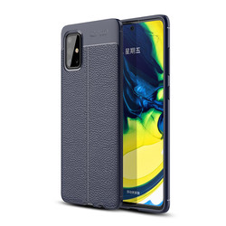 Galaxy A51 Case Zore Niss Silicon Cover Navy blue