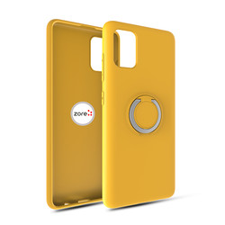 Galaxy A51 Case Zore Plex Cover Yellow