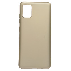 Galaxy A51 Kılıf Zore Premier Silikon Kapak Gold