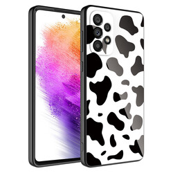 Galaxy A52 Case Camera Protected Patterned Hard Silicone Zore Epoxy Cover NO7