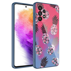 Galaxy A52 Case Camera Protected Patterned Hard Silicone Zore Epoxy Cover NO3