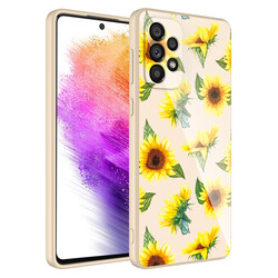 Galaxy A52 Case Camera Protected Patterned Hard Silicone Zore Epoxy Cover NO2
