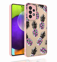Galaxy A52 Case Patterned Camera Protected Glossy Zore Nora Cover NO1