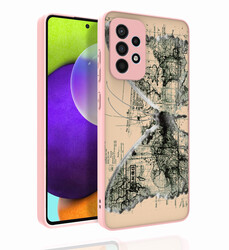 Galaxy A52 Case Patterned Camera Protected Glossy Zore Nora Cover NO4