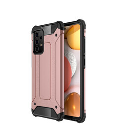 Galaxy A52 Case Zore Crash Silicon Cover Rose Gold