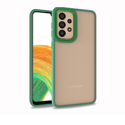 Galaxy A52 Case Zore Flora Cover Green