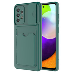 Galaxy A52 Case ​Zore Kartix Cover Dark Green