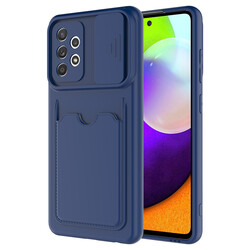 Galaxy A52 Case ​Zore Kartix Cover Navy blue