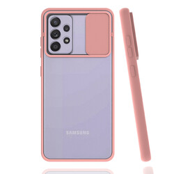 Galaxy A52 Case Zore Lensi Cover Light Pink