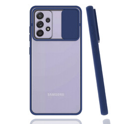 Galaxy A52 Case Zore Lensi Cover Navy blue