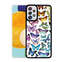 Galaxy A52 Case Zore M-Fit Patterned Cover Butterfly No3