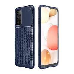 Galaxy A52 Case Zore Negro Silicon Cover Navy blue