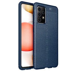 Galaxy A52 Case Zore Niss Silicon Cover Navy blue